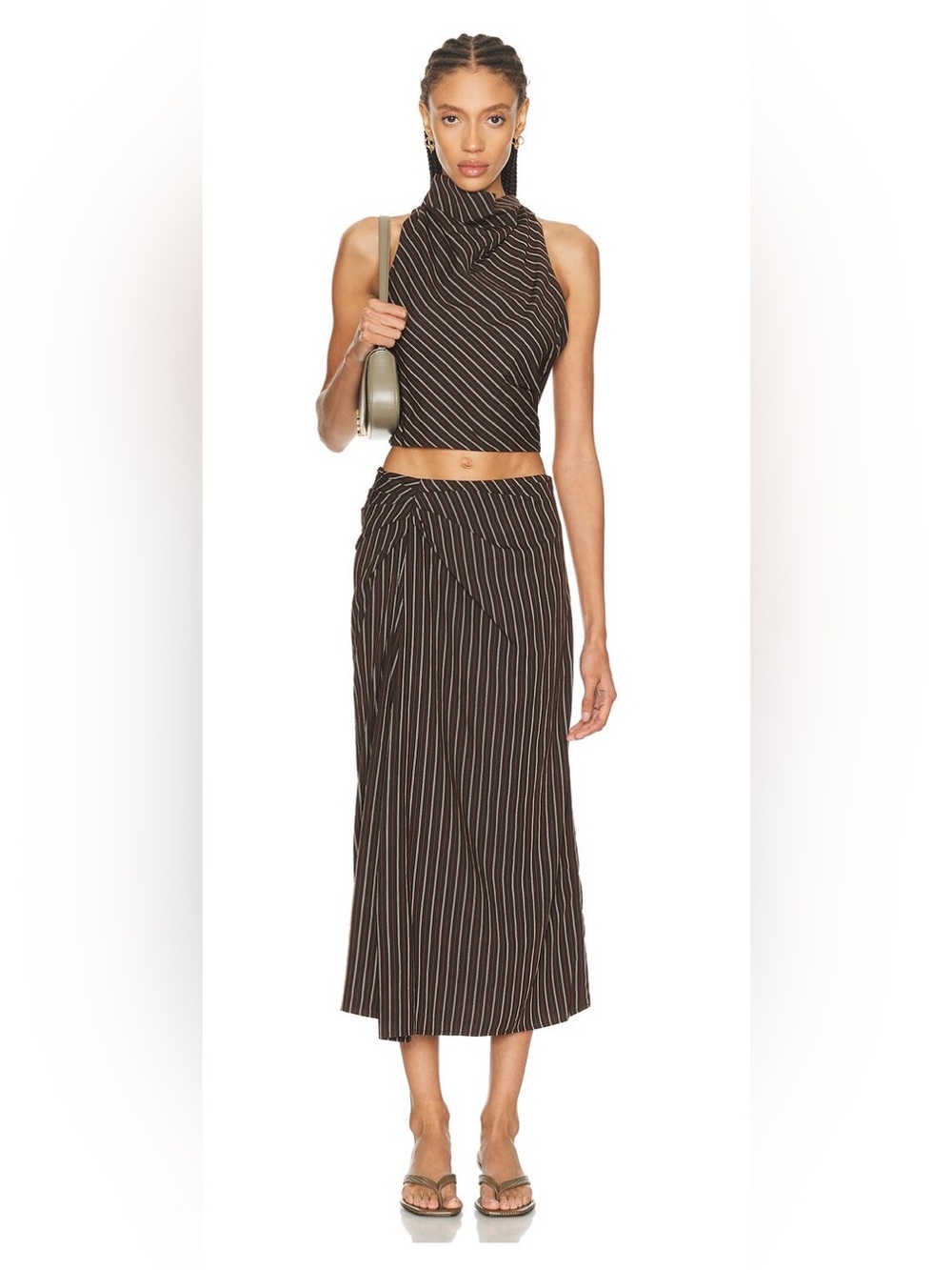 NWT A.L.C. Lillian Top & Jane Skirt Matching Stripe Set Size 0
